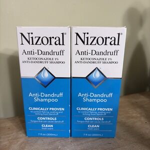 Nizoral Anti-Dandruff Shampoo 7 fl oz - 2Pack Set Exp 11/26
